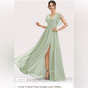 Jj’s House Celadon size 6 Bridesmaid dress #255843
